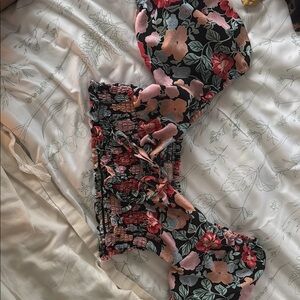 Floral Print Women's Intimates Set